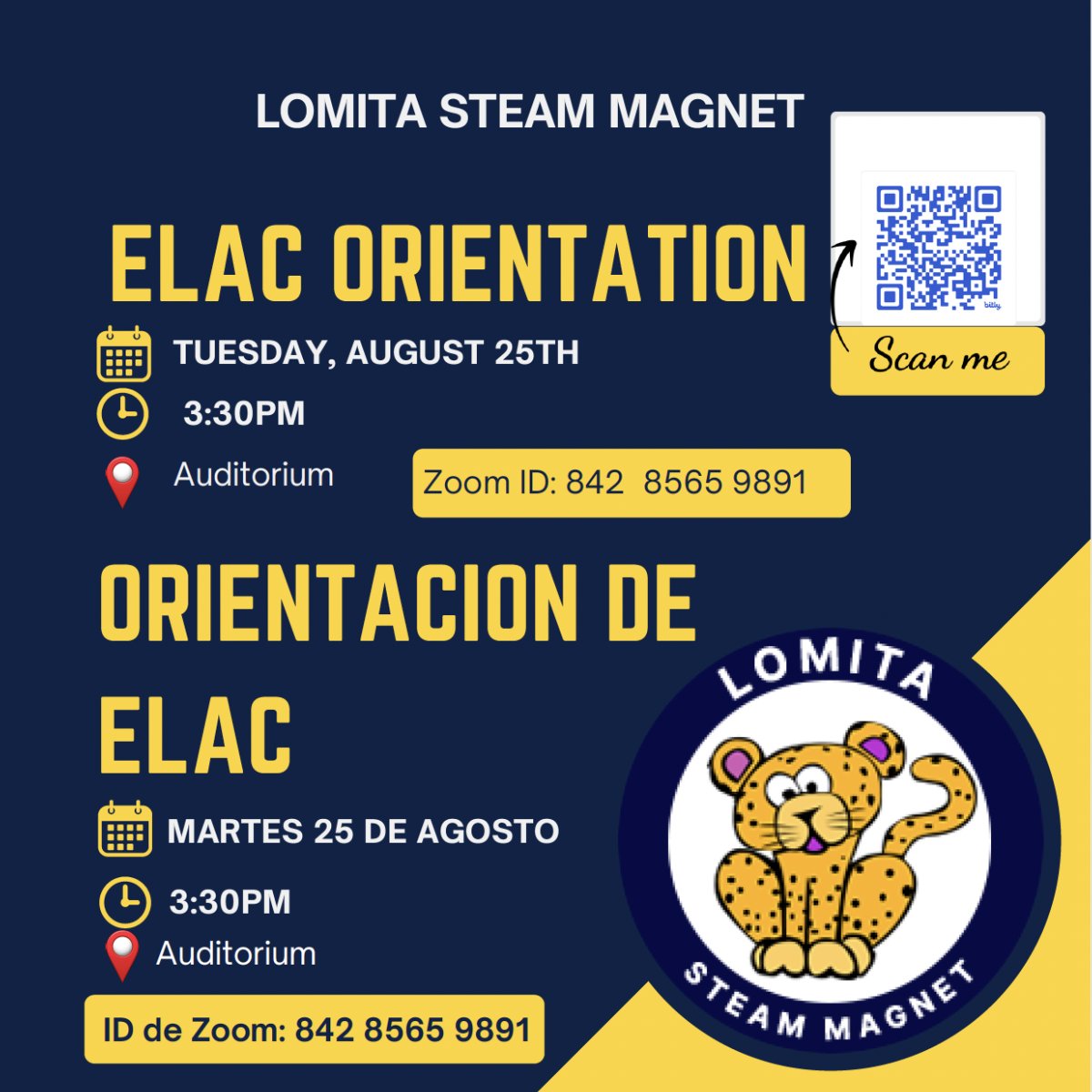 ELAC Orientation 8-25-26